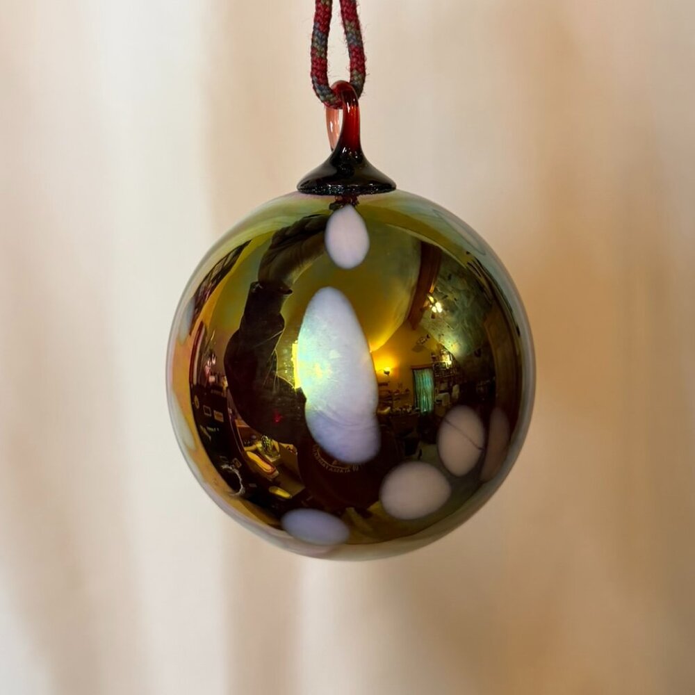 Vintage Glass Ball Christmas Ornament